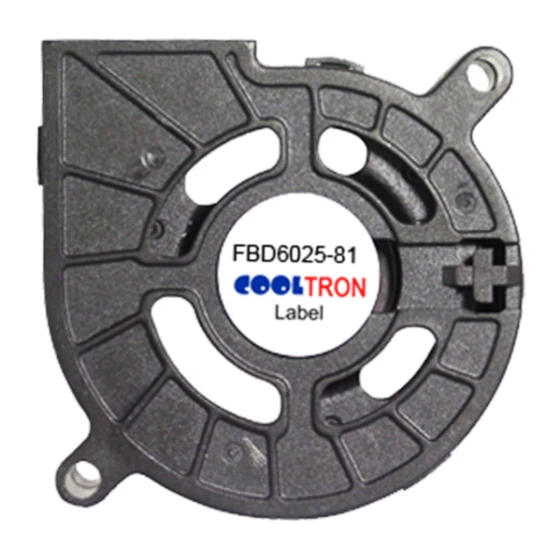 Cooltron Industrial Supply Ventilateur FBD6025B12W3-81-4JC1