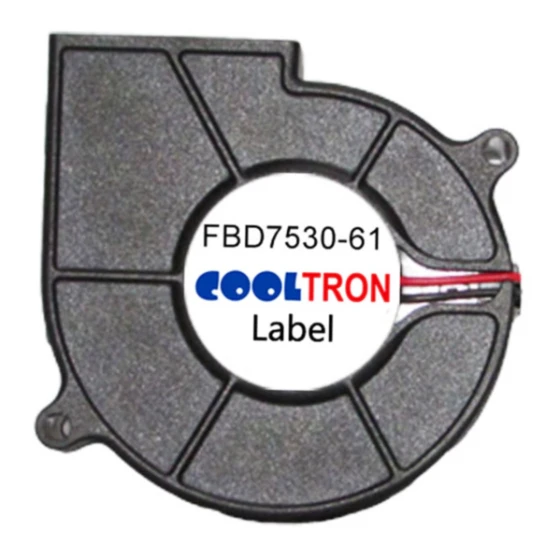 Ventilateur Cooltron Industrial Supply FBD7530B12W3-61-3F