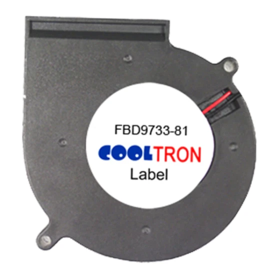 Cooltron Industrial Supply Ventilateur FBD9733B24W7-81-3RC2