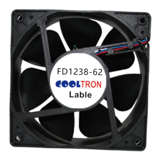 Ventilateur Cooltron Industrial Supply FD1238B12W3-62-2R