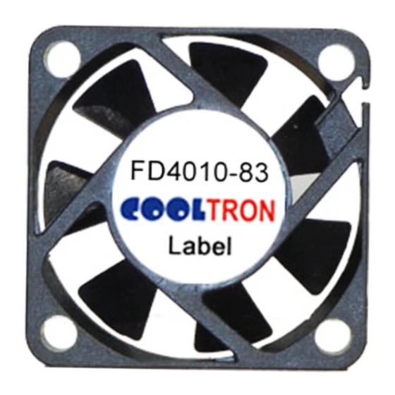 Ventilateur Cooltron Industrial Supply FD4010B12W5-83-2N4