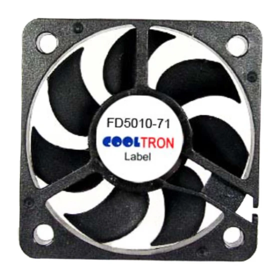 Ventilateur Cooltron Industrial Supply FD5010B12W7-71-2N
