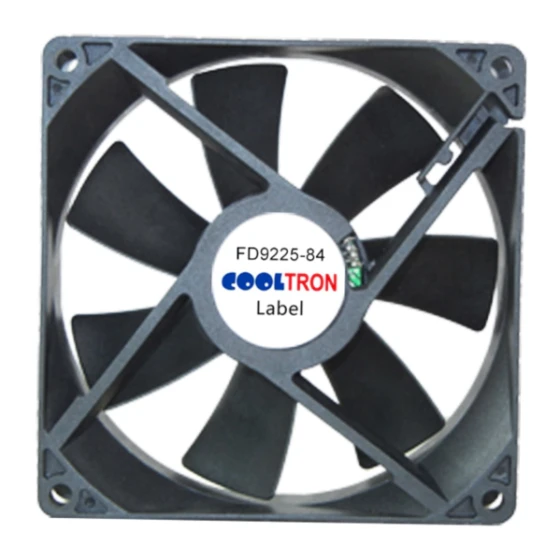 Cooltron Industrial Supply Ventilateur FD9225B12W7-84-4JC4